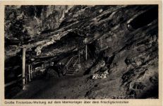 Grosse Firstenbau-Weitung auf dem Marmorlager über dem Frischglückstolle