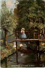 Spreewald, eine Bank in Burg