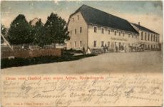 Bischofswerda, Gruss vom Gasthof zum neuen Anbau