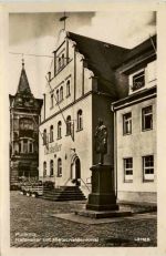 Pulsnitz, Ratskeller mit Ritscheldenkmall