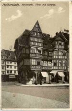 Halberstadt, Holzmarkt, Haus mit Stelzfuss