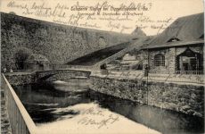 Talsperre Malter, Sperrmauer m. Sturzbecken u. Kraftwerk