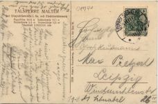 Talsperre Malter, Sperrmauer m. Sturzbecken u. Kraftwerk