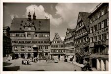 Tübingen, Marktplatz mit Rathaus