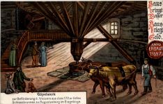 Augustusburg im Erzgeb., Göpelwerk zur Beförderung von Wasser