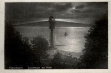 Wittenbergen, Leuchtturm bei Nacht