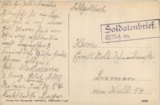 Lockstedter Lager - Feldpost Soldatenbrief