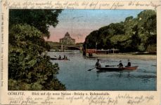 Görlitz - Blick auf die neue Neisse Brücke - Lunakarte