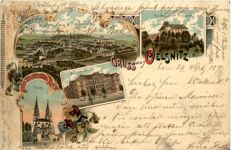 Gruss aus Oelsnitz - Litho