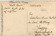 Rheinsdorf - Erinnerung an die Fahnenweihe des Gesang Vereins 1913