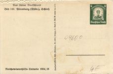 Altenburg - Schloss - Reiswinterhilfe - Ganzsache