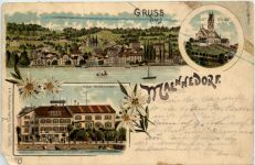 Gruss aus Maennedorf - Litho