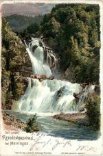 Reichenbachfall bei Meiringen - Litho Steinmann