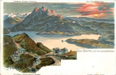 Rigi Staffel - Litho - Verlag Schlumpf