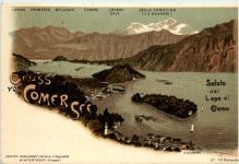 Gruss vom Comersee - Litho