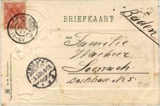 Groningen - Litho - Prägekarte