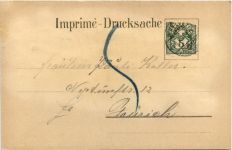 Schaffhausen - Gruss vom Rheinfall - Litho