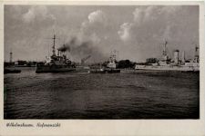 Wilhelmshaven - Hafenansicht - Feldpost Unterseeboot Lehr Division