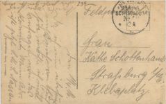 Wilhelmshaven - Aufziehen der Wache 1915/16 - Marine Schiffspost