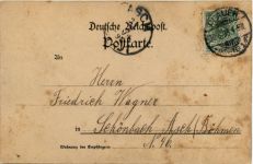 Gruss aus Plauen - Litho - Geschäftshaus Julius Tietz