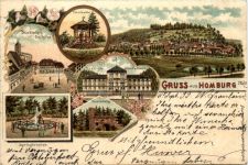 Gruss aus Homburg - Litho