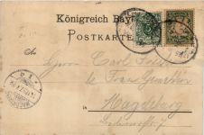 Gruss aus Ludwigsstadt in Bayern - Litho