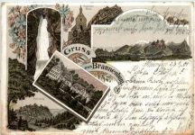 Gruss aus Brannenburg - Litho