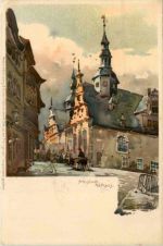 Arnstadt - Rathaus - Litho