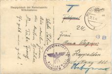Wilhelmshaven - Hauptgebäude des Marinelazaretts - Feldpost 3. Reich