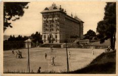 Font-Romeu - Le Grand Hotel et les Courts de Tennis