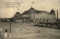 Frankfurt - Ausstellung für Sport und Spiel 1910 - Tennis