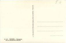 Poitiers, Panorama pris du Boulevard Aboville
