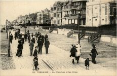 Trouville, Les Planches et les Villas