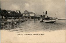 Evian-les-Bains, Arrivee de bateau