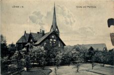 Löhne, Kirche mit Pfarrhaus