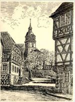 Backnang, Rathaus mit Stadtturm