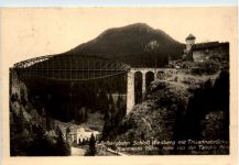Arlbergbahn Schloss Wiesberg mit Trisannabrücke