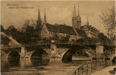 Merseburg, Schloss mit Waterloobrücke