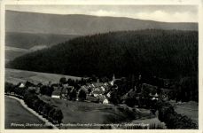 Altenau im Harz, Blick vom Forsthaus Rose mit d. Schwarzenberg u.Schütze