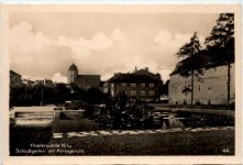 Finsterwalde, Schlossgarten mit Amtsgericht