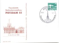 DDR - Potsdam - Briefmarkenausstellung - Ganzsache