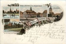 Gruss aus Lübben - Litho