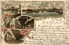 Gruss aus Wittenberge - Litho