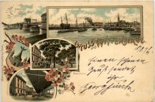 Gruss aus Wittenberge - Litho