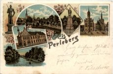 Gruss aus Perleberg - Litho