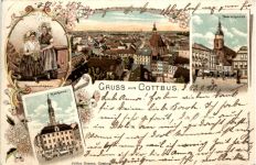 Gruss aus Cottbus - Litho