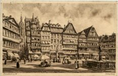 Frankfurt - Römerberg - Künstlerkarte Charles F Flower