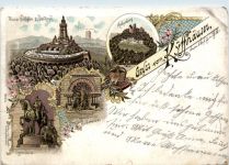 Kyffhäuser - Kaiser Wilhelm Denkmal - Litho