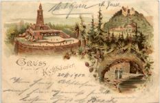Kyffhäuser - Kaiser Wilhelm Denkmal - Litho