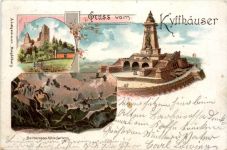 Gruss vom Kyffhäuser - Litho